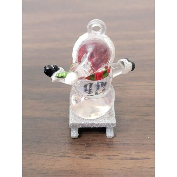 Mini glitter Angel snowman sled ornament Xmas decor - Picture 3 of 4